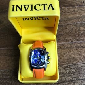 Invicta Accessories - Invicta orange watch blue face watch Invicta Accessories - Invicta orange watch blue face watch